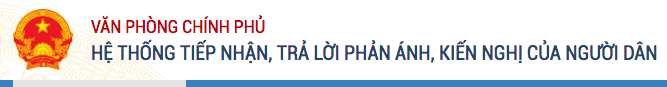 Hệ thống tiếp nhận, trả lời phản ánh, kiến nghị của người dân