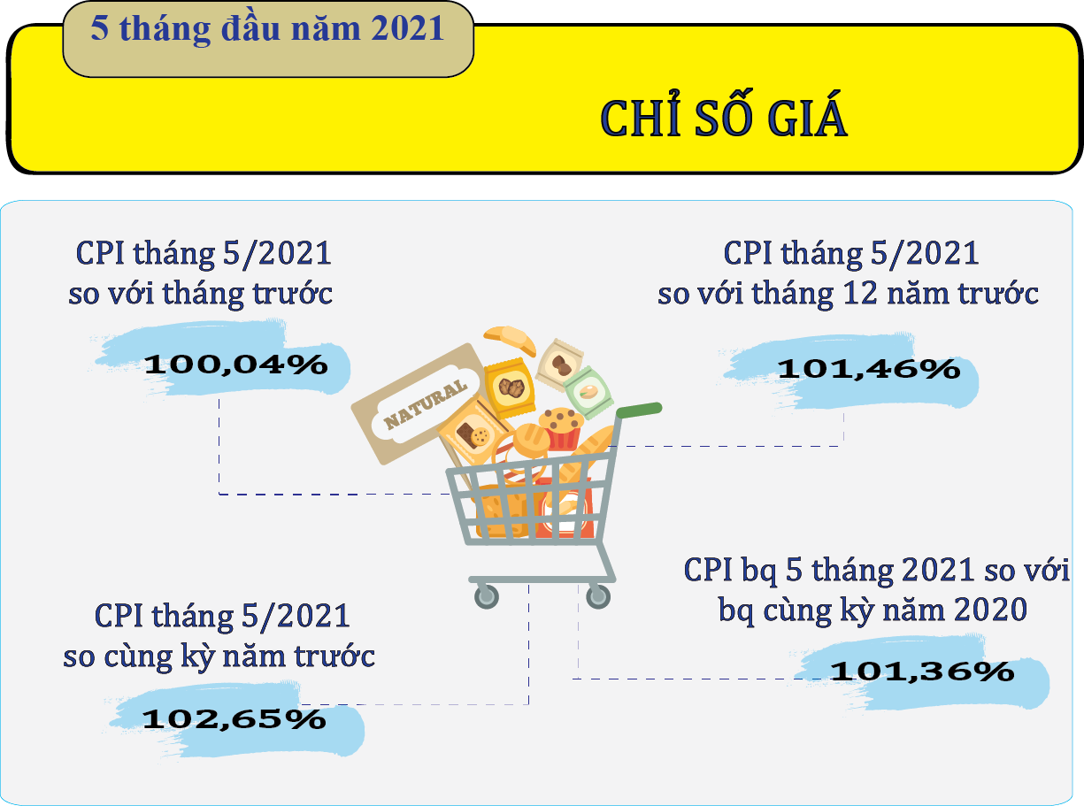 Tình hình kinh tế- xã hội tháng 5 và 5 tháng năm 2021