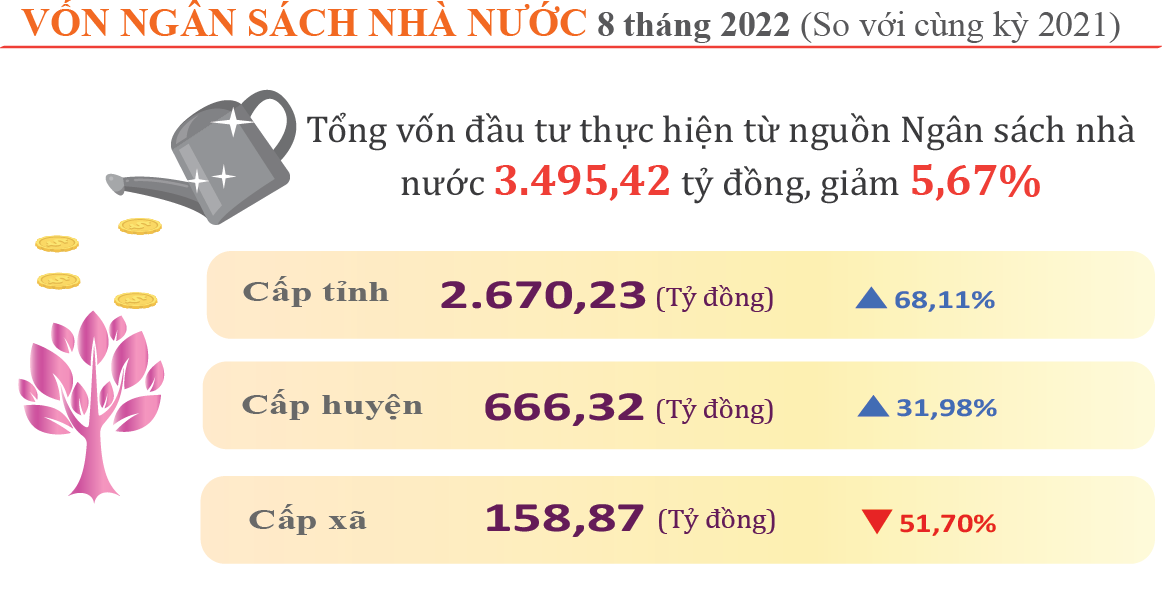 Tình hình Kinh tế - Xã hội tháng 8 và 8 tháng năm 2022