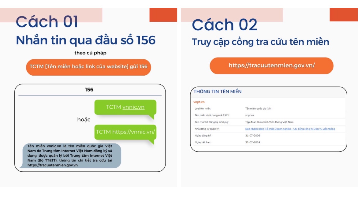 Tra cứu thông tin tên miền để giúp nhận diện và phòng ngừa các hành vi lừa đảo