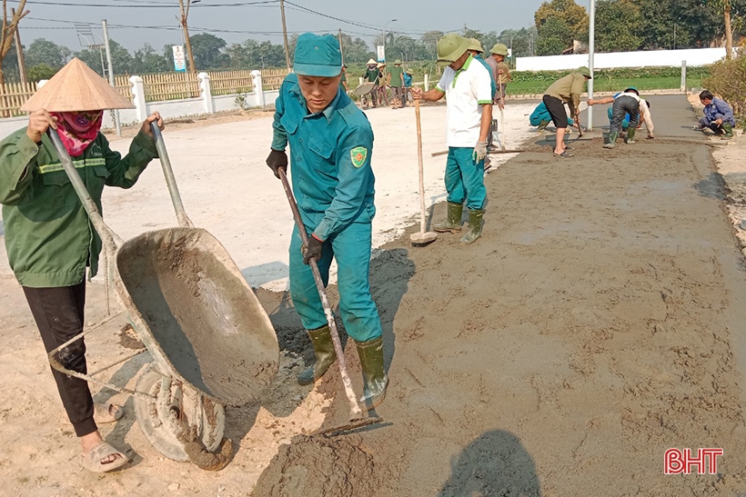 Sôi nổi 90 ngày cao điểm xây dựng nông thôn mới ở Hương Sơn