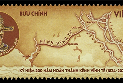 Phát hành bộ tem bưu chính “Kỷ niệm 200 năm hoàn thành kênh Vĩnh Tế (1824-2024)”