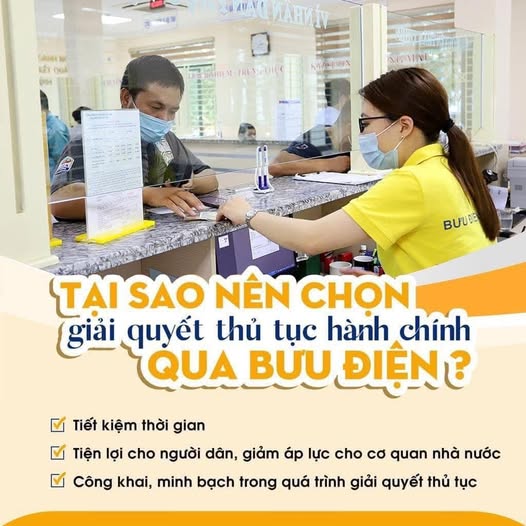 Giải quyết thủ tục hành chính qua Bưu điện